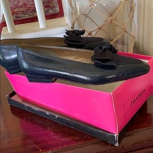 Navy Shoes Flats Grosgrain Bows